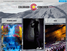 Tablet Screenshot of colorado-concerts.com